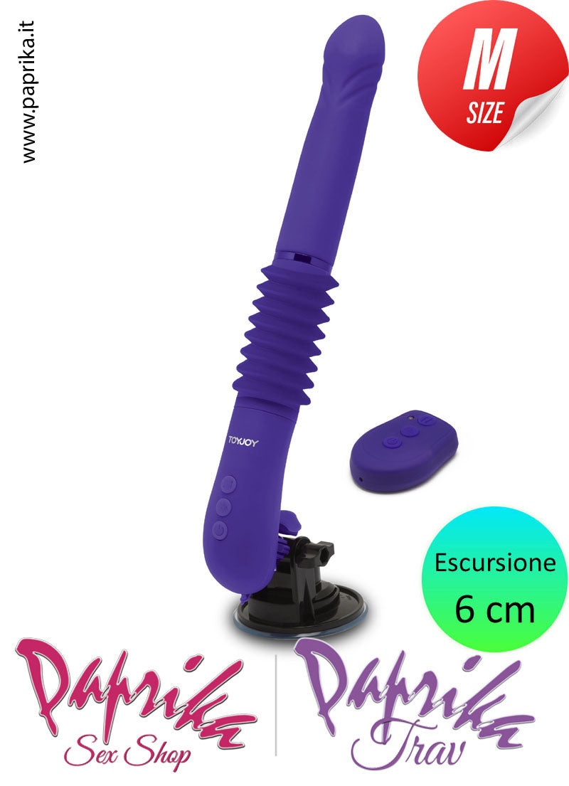 Vibratore & Su e Giù 6 cm Telecomando Fucking Machine Portatile
