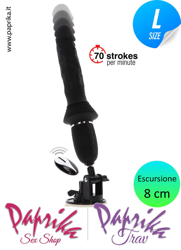 Vibratore & Su e Giù 8 cm Telecomando Fucking Machine Portatile