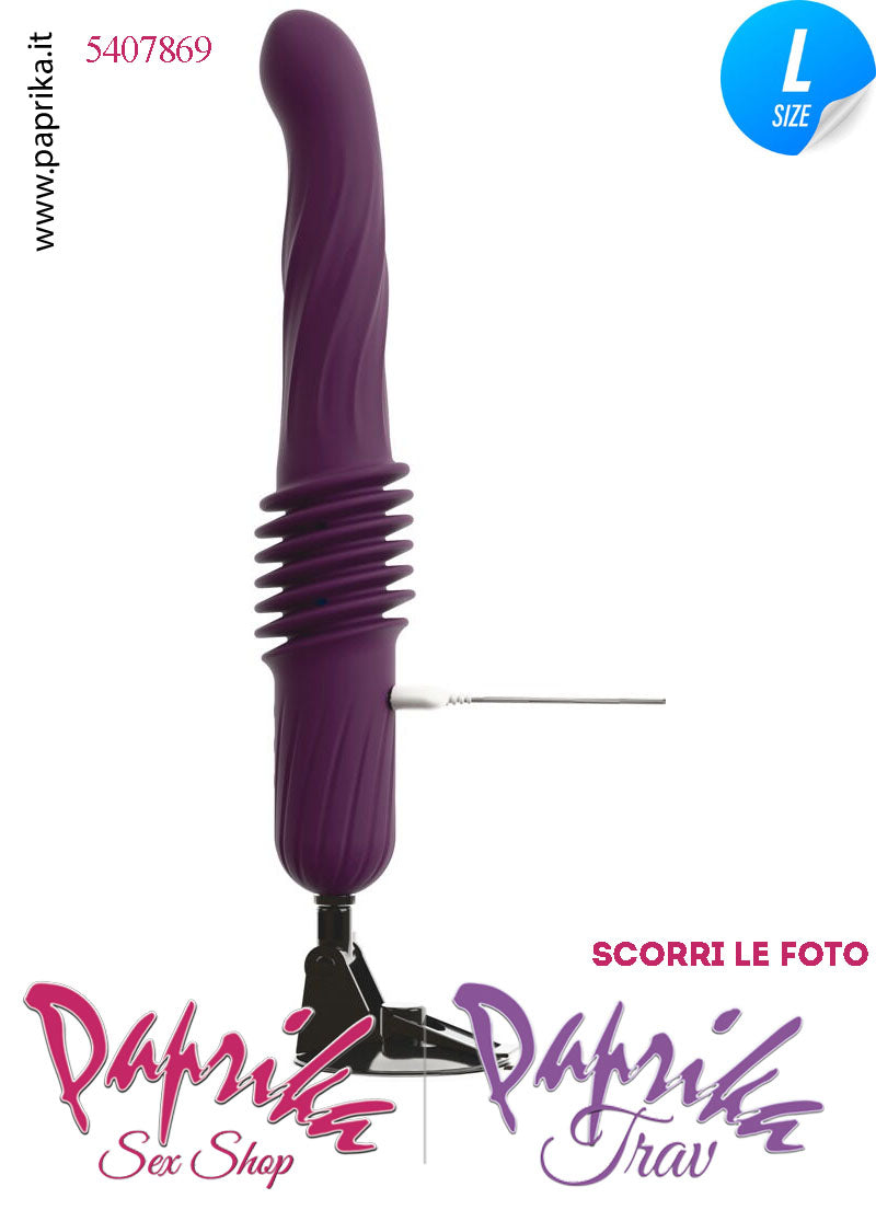 Vibratore Sagomato Riscaldato & Su e Giù 5.5 cm Telecomando Fucking Machine Portatile