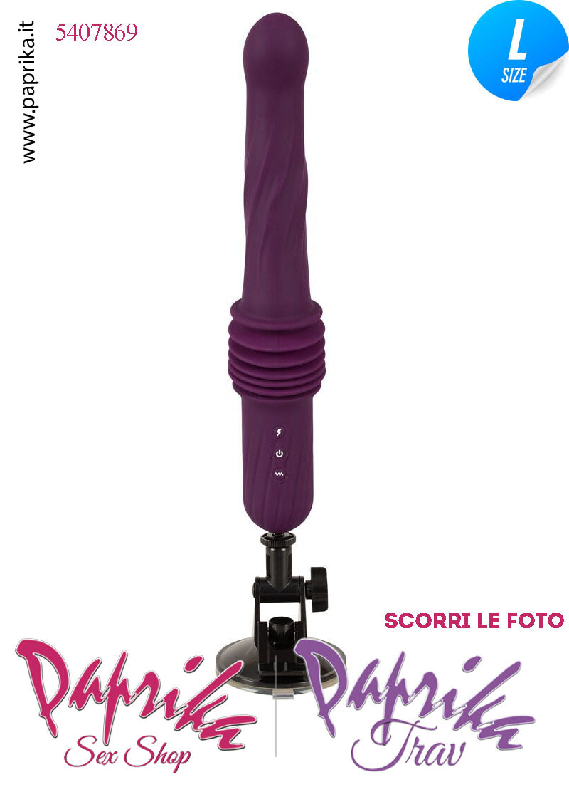 Vibratore Sagomato Riscaldato & Su e Giù 5.5 cm Telecomando Fucking Machine Portatile
