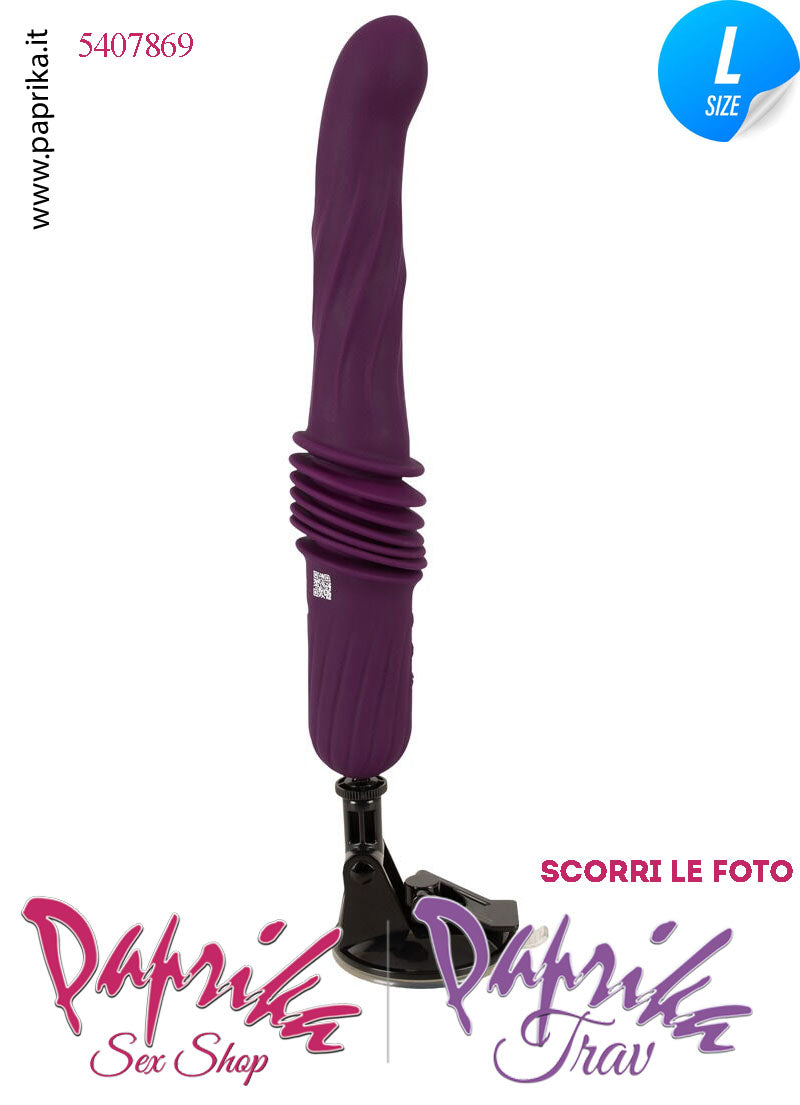 Vibratore Sagomato Riscaldato & Su e Giù 5.5 cm Telecomando Fucking Machine Portatile