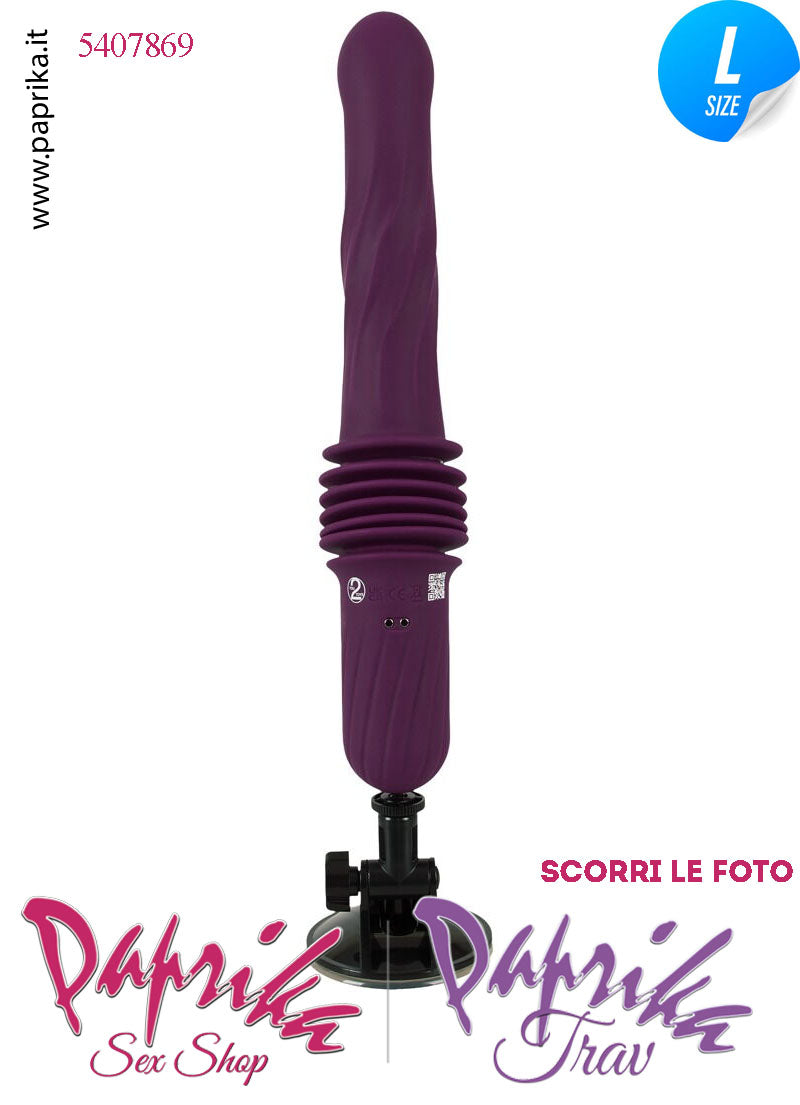 Vibratore Sagomato Riscaldato & Su e Giù 5.5 cm Telecomando Fucking Machine Portatile
