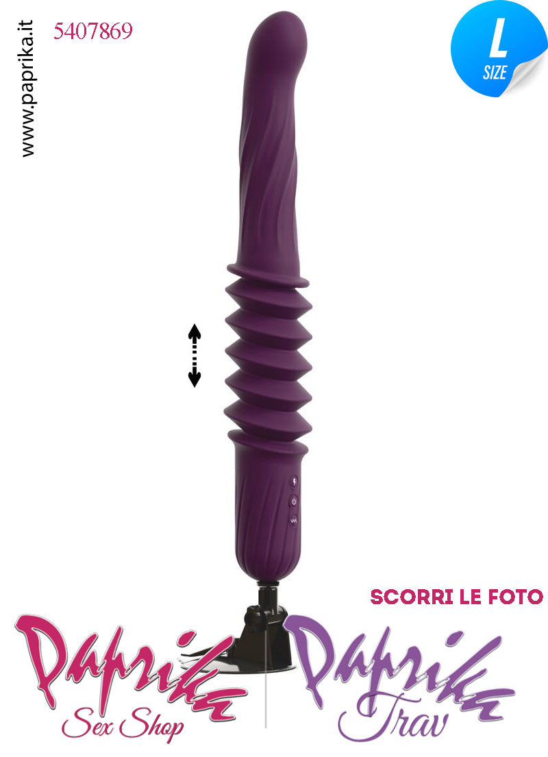 Vibratore Sagomato Riscaldato & Su e Giù 5.5 cm Telecomando Fucking Machine Portatile