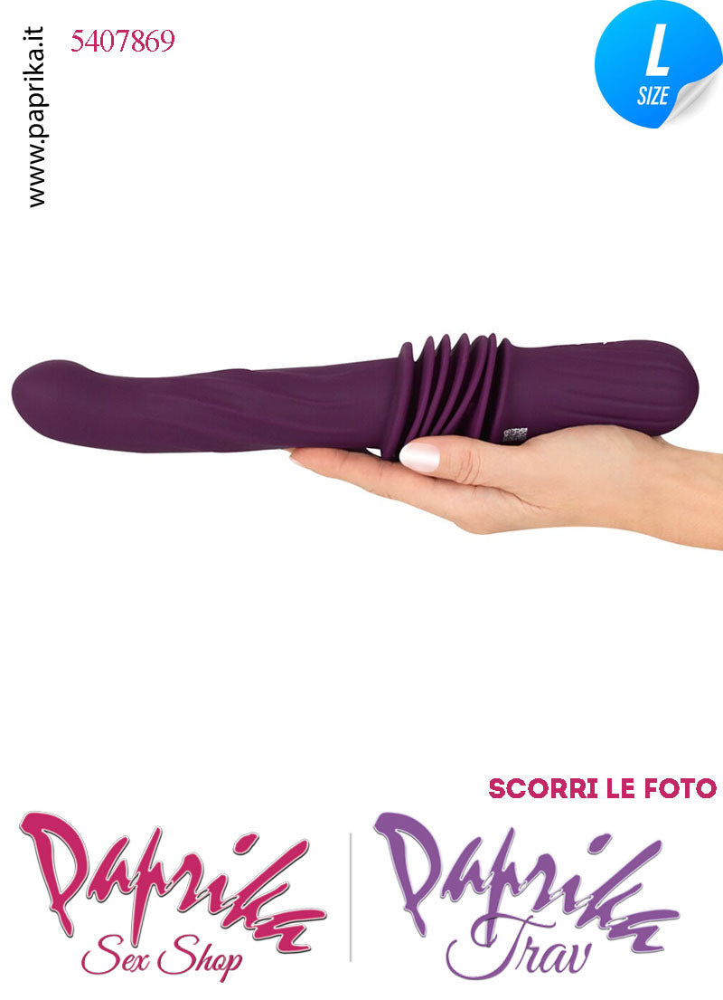 Vibratore Sagomato Riscaldato & Su e Giù 5.5 cm Telecomando Fucking Machine Portatile