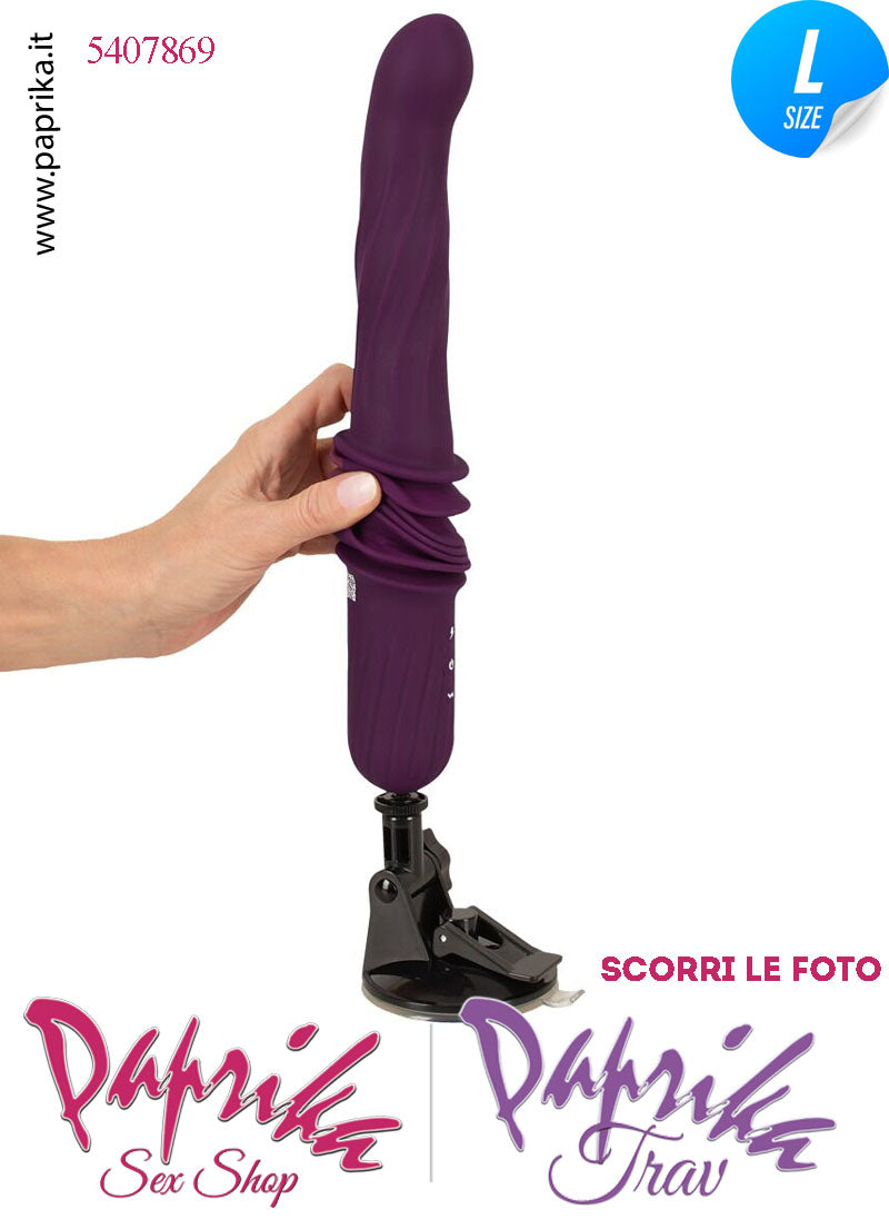 Vibratore Sagomato Riscaldato & Su e Giù 5.5 cm Telecomando Fucking Machine Portatile