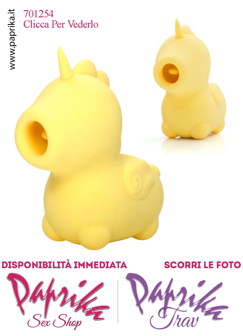 Unicorno Succhia Clitoride Vibratore lingua Corta Silicone 10 Velocità