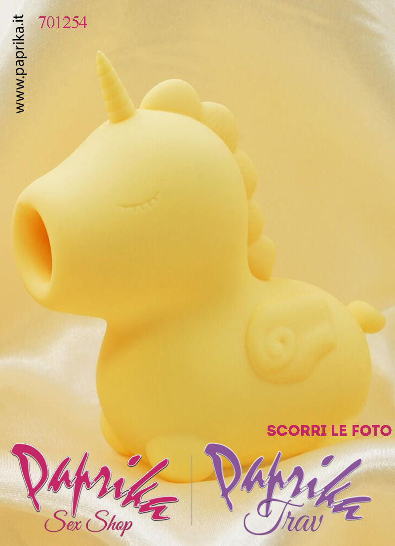 Unicorno Succhia Clitoride Vibratore lingua Corta Silicone 10 Velocità