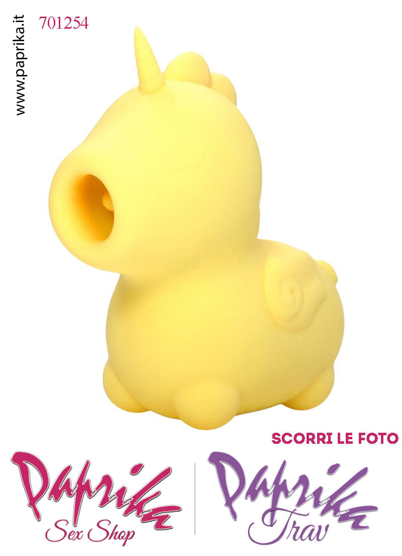 Unicorno Succhia Clitoride Vibratore lingua Corta Silicone 10 Velocità