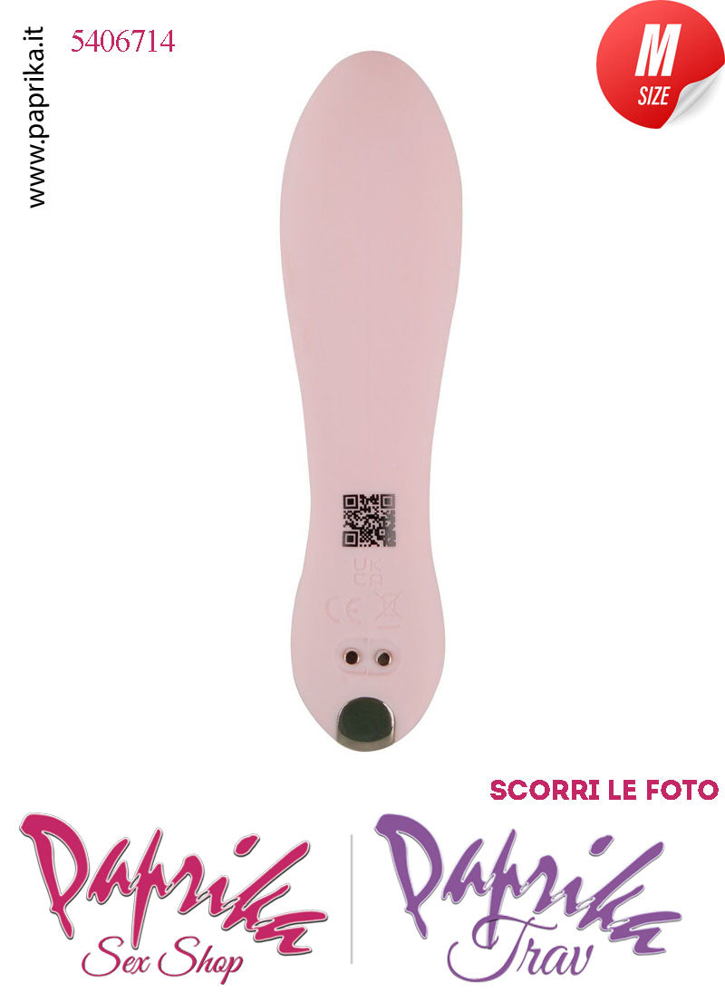 Mini Rabbit Rosa Silicone Vibrante Punto G Clitoride 10 Funzioni 10/14 cm Ø 34