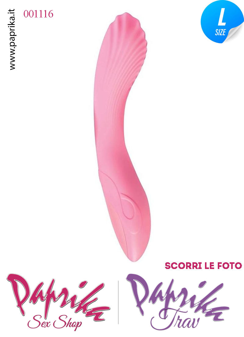 Vibratore Design Silicone Rosa Punto G Stimolante 10 Velocità 14/21 cm Ø 38