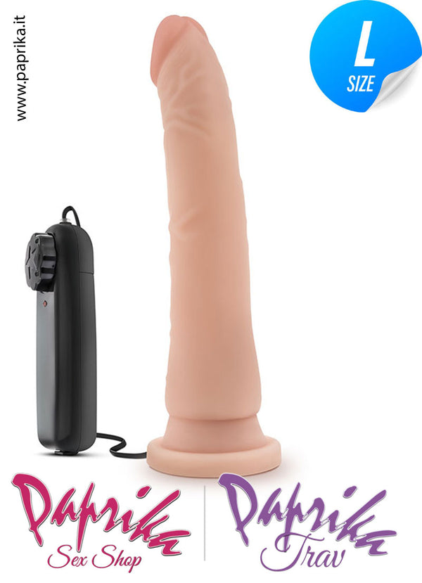 Vibratore Anatomico Unisex Pvc 18 cm Ø 40 Ventosa 2 Pile