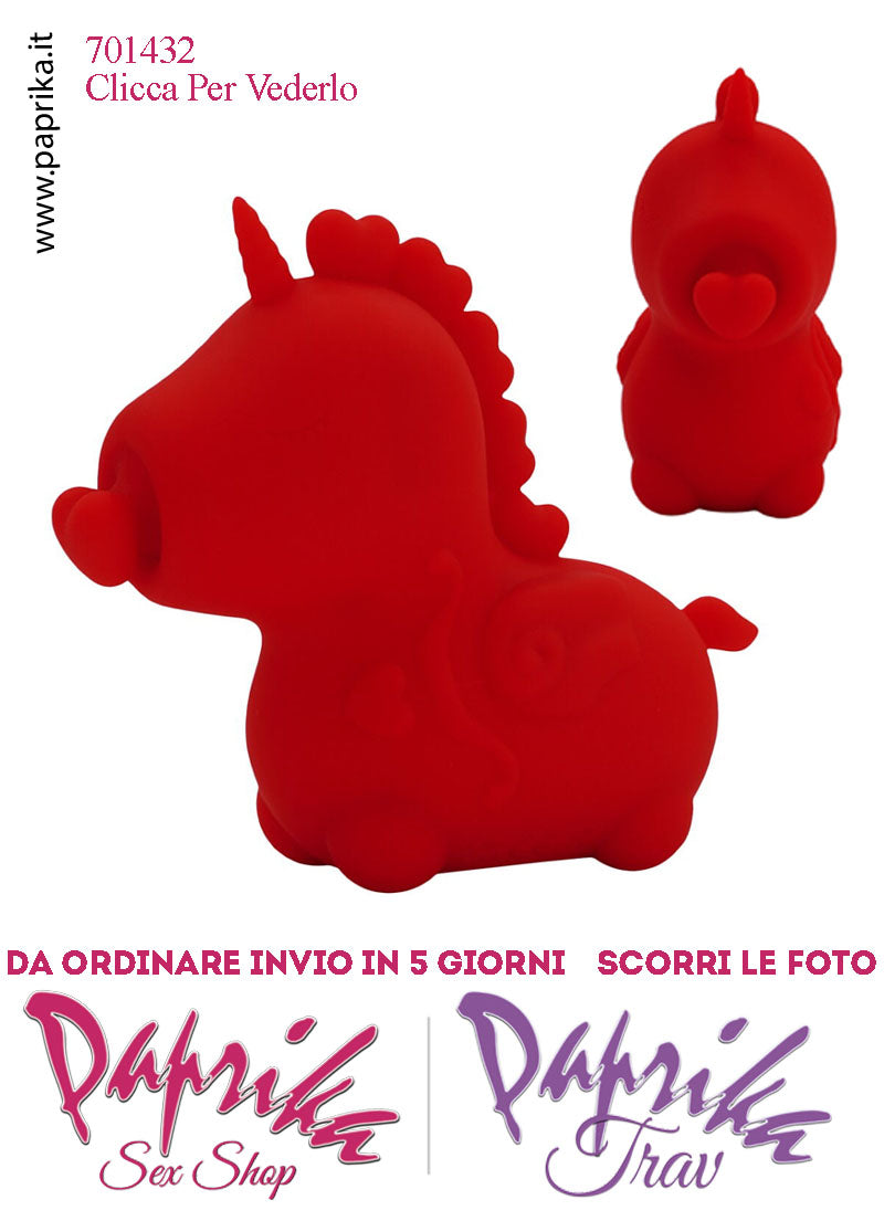 Unicorno Vibratore Clitoride Tocco Tapping Lingua Silicone 10 Velocità