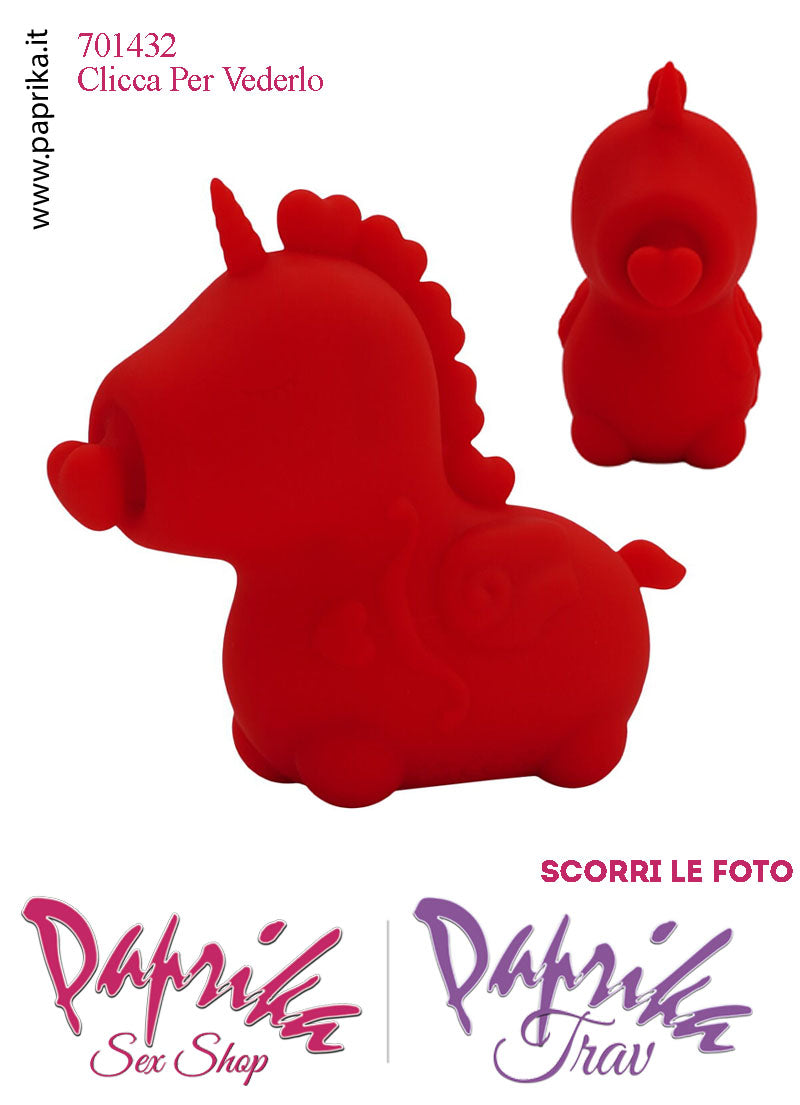 Unicorno Vibratore Clitoride Tocco Tapping Lingua Silicone 10 Velocità