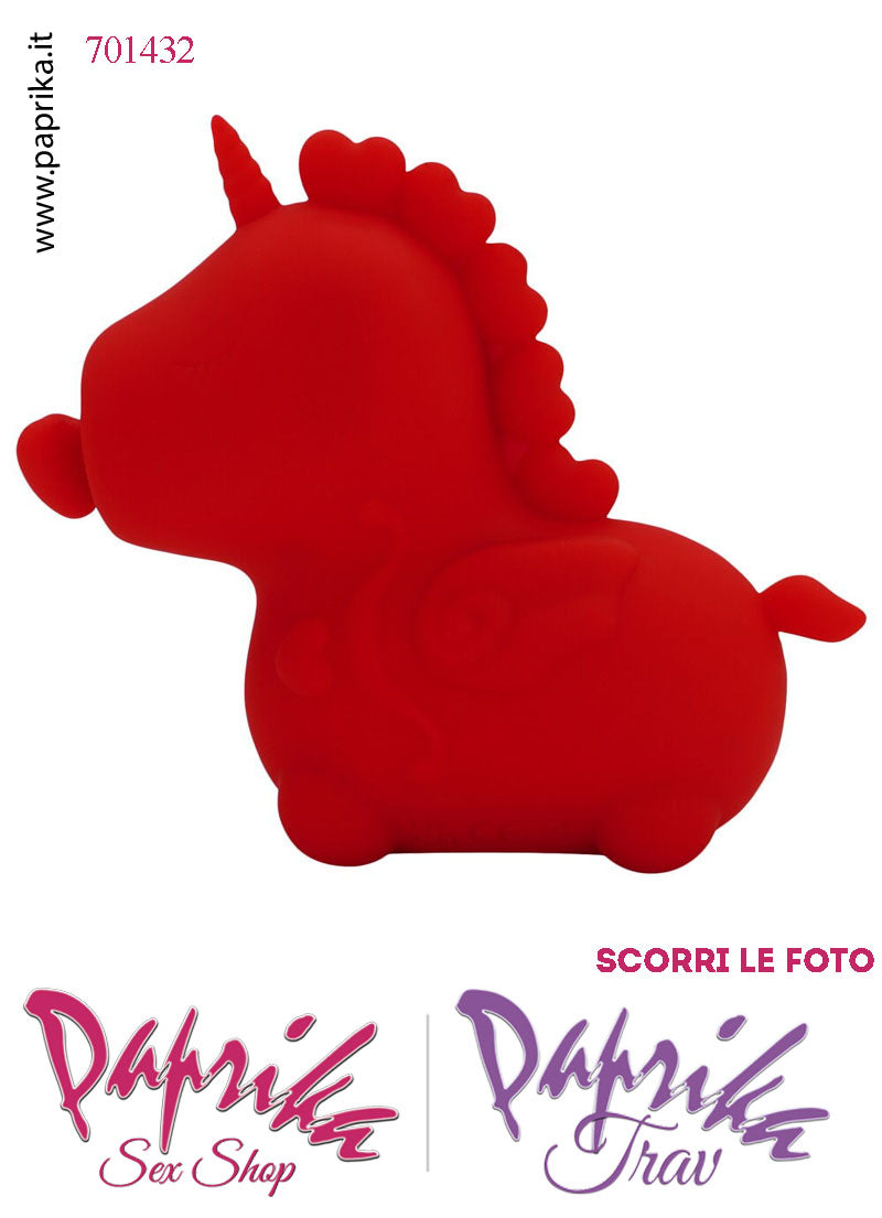 Unicorno Vibratore Clitoride Tocco Tapping Lingua Silicone 10 Velocità