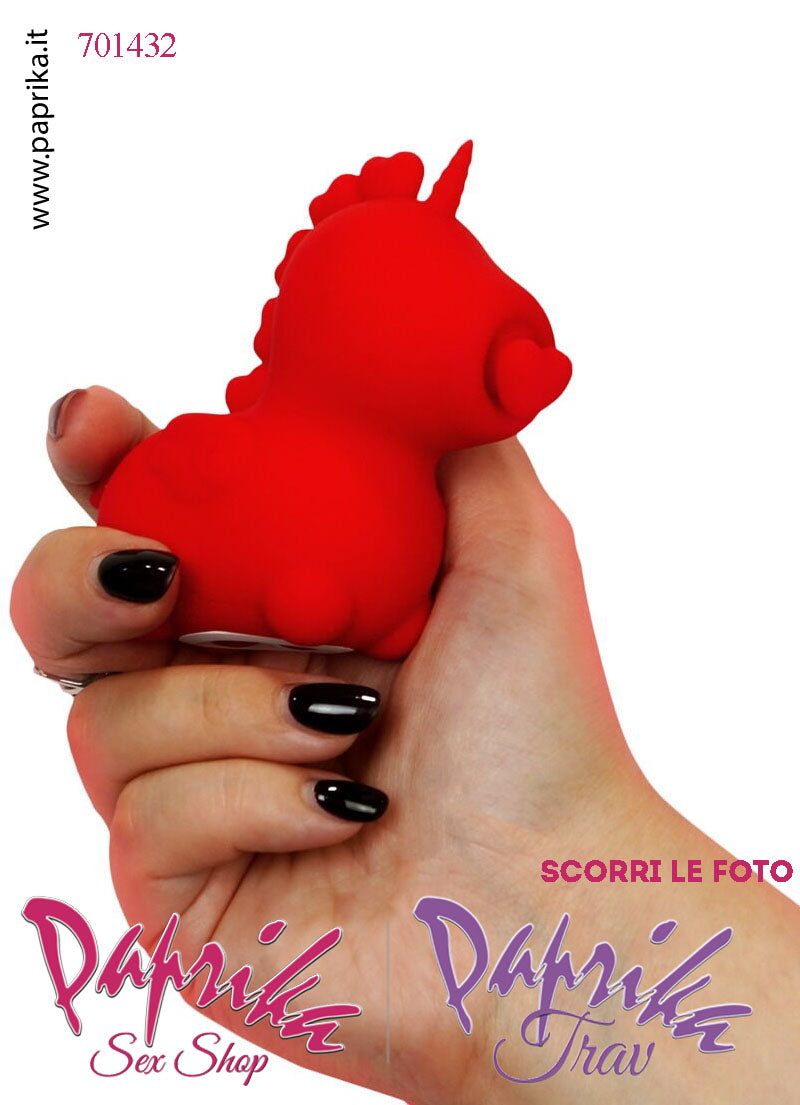 Unicorno Vibratore Clitoride Tocco Tapping Lingua Silicone 10 Velocità
