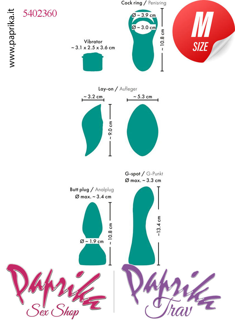 Set 4 Stimolazioni Vaginale Anale Clitoride Anello Maschile 1 Motore Telecomando