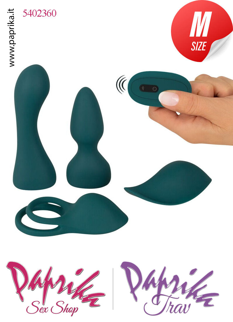Set 4 Stimolazioni Vaginale Anale Clitoride Anello Maschile 1 Motore Telecomando