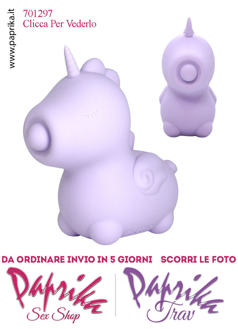 Unicorno Vibratore Clitoride Tocco Sporgente Tapping Silicone 10 Velocità