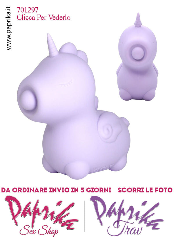 Unicorno Vibratore Clitoride Tocco Sporgente Tapping Silicone 10 Velocità