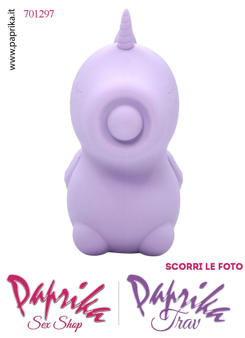 Unicorno Vibratore Clitoride Tocco Sporgente Tapping Silicone 10 Velocità