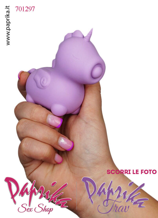 Unicorno Vibratore Clitoride Tocco Sporgente Tapping Silicone 10 Velocità