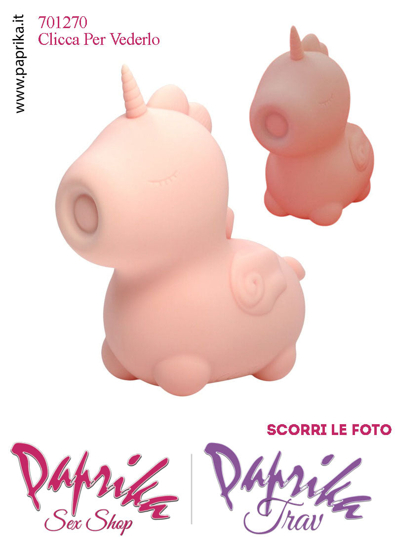 Unicorno Vibratore Clitoride Tocco Tapping Silicone 10 Velocità