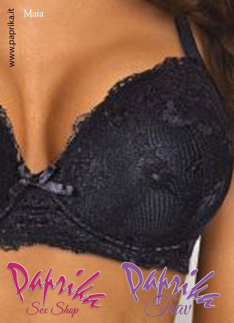 Reggiseno Pizzo Coprente Spalline Staccabili Regolabili Fiocco