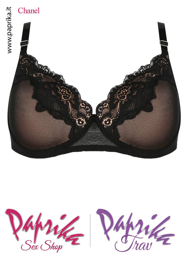 Set Seno Silicone 3^ + Reggiseno Nudo Pizzo Nero Non Imbottito Coppa C