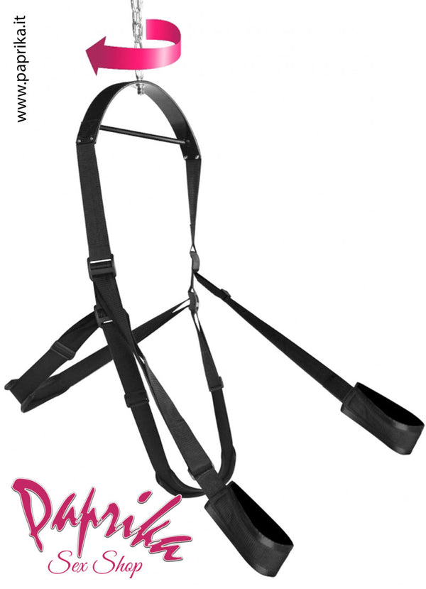 Altalena Sessuale Per Soffitto Robusta Imbottita Molla Perno Rotante