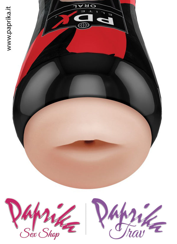 Bocca Masturbatore Maschile Morbido Vibrante TPR Tubo