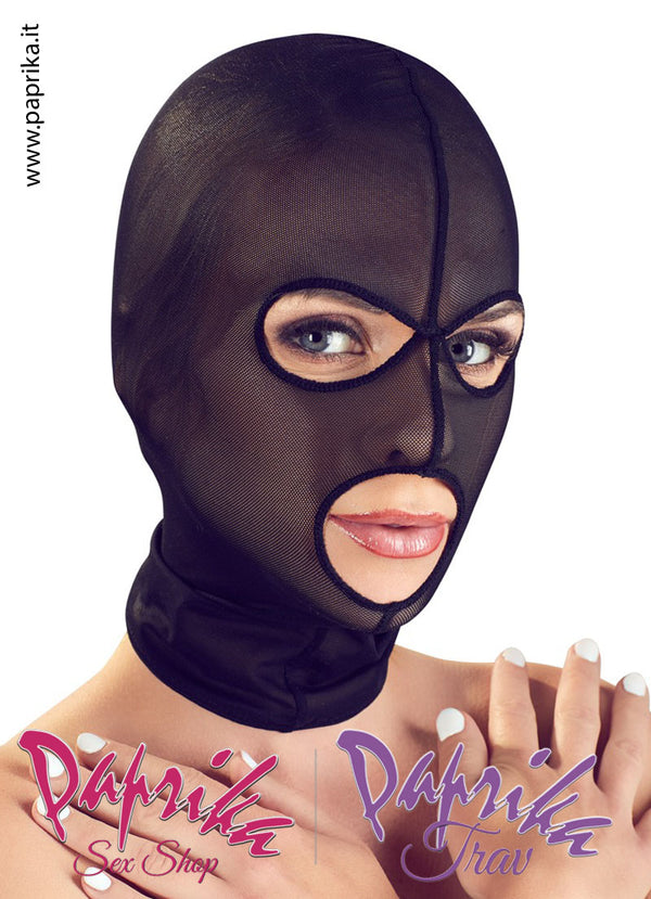 Cappuccio Retina Unisex Occhi Bocca Aperti Senza Cerniera