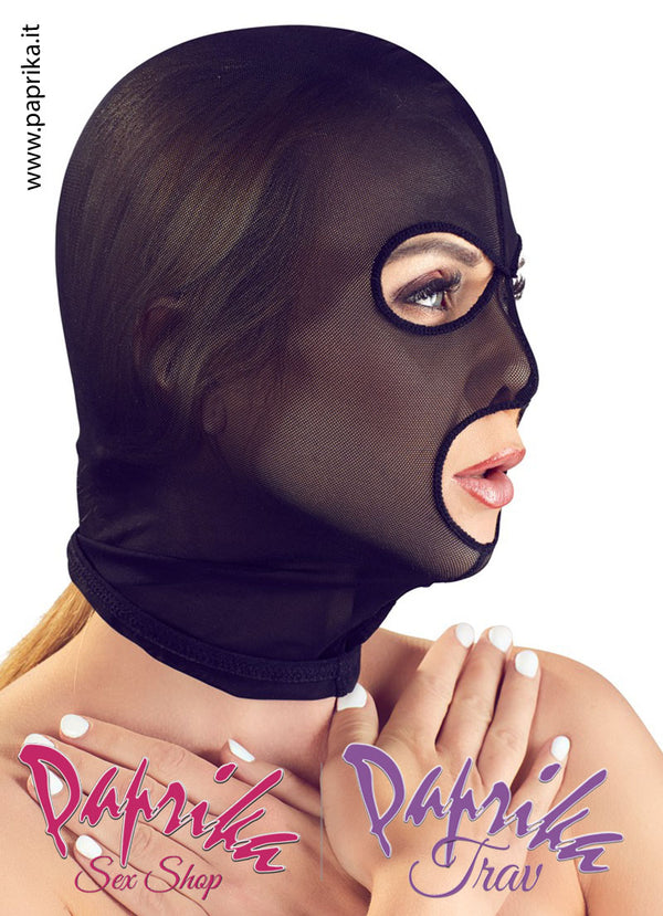 Cappuccio Retina Unisex Occhi Bocca Aperti Senza Cerniera