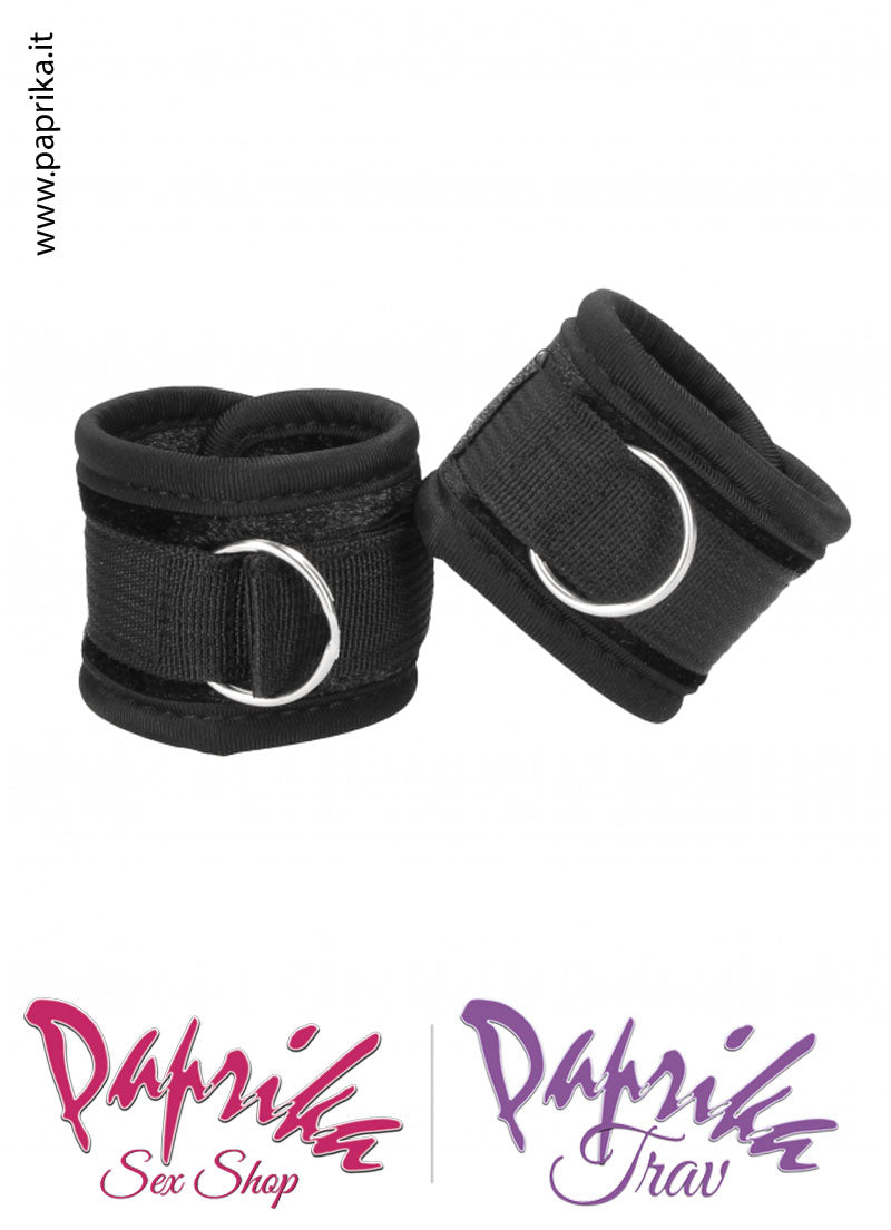 Cavigliere Bdsm Velluto Imbottite Fibbie Catenella Moschettoni