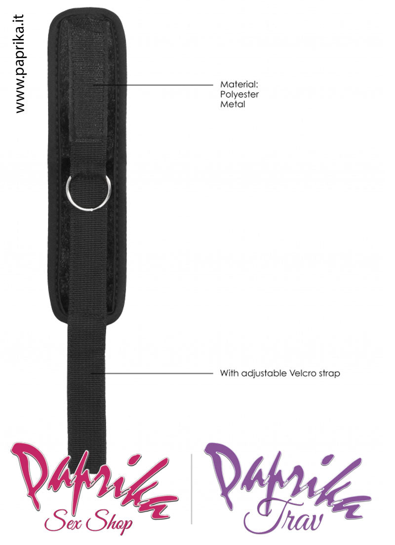 Cavigliere Bdsm Velluto Imbottite Fibbie Catenella Moschettoni