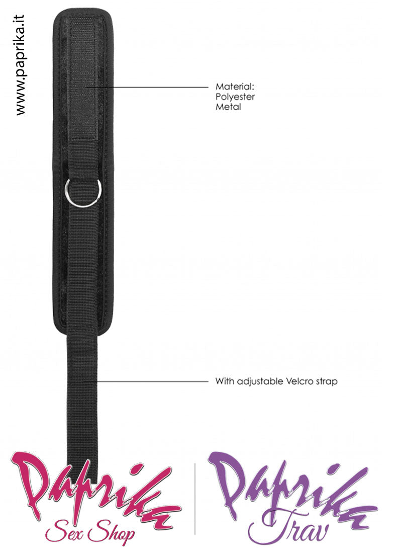 Cavigliere Bdsm Velluto Imbottite Fibbie Catenella Moschettoni