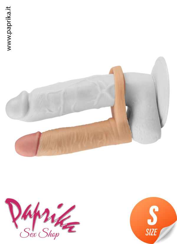Fallo Dildo Indossabile Doppia Penetrazione 13 cm Ø 30 Non Vibrante