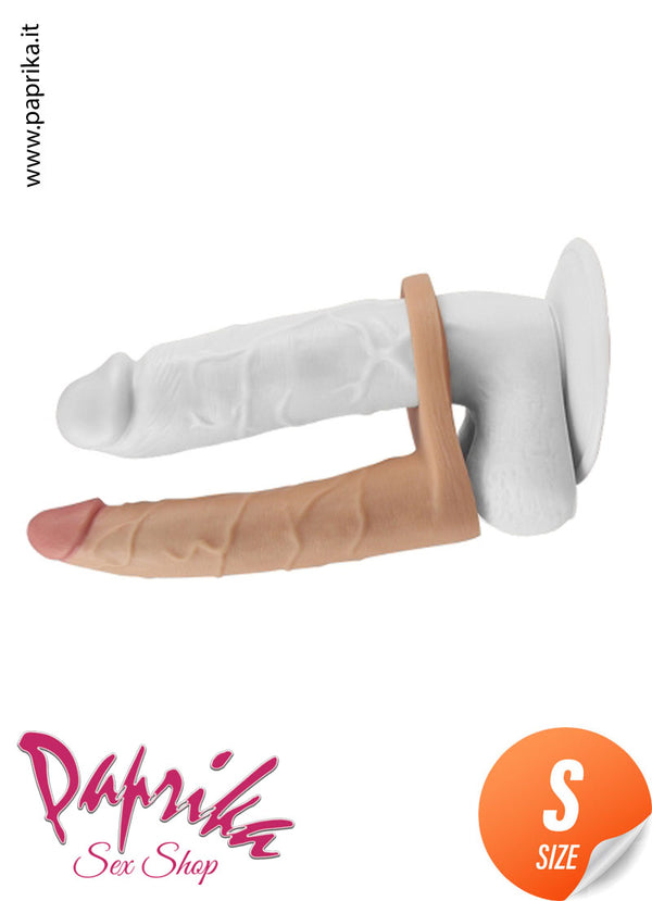 Fallo Dildo Indossabile Doppia Penetrazione 16 cm Ø 30 Non Vibrante