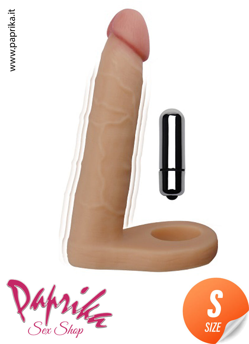 Fallo Vibrante Indossabile Doppia Penetrazione 14 cm Ø 29