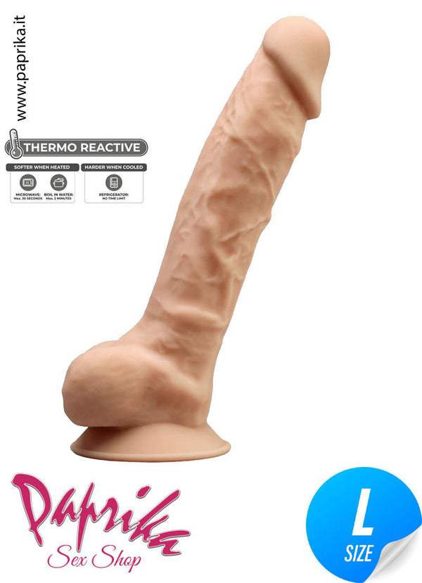 Fallo Dildo Non Vibrante 19 cm Ø 43 Termoreattivo Riscaldabile
