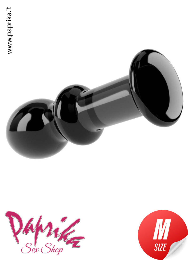 Dildo Anale Sagomato Punta Larga Unisex 11 cm Ø 35 Vetro Infrangibile