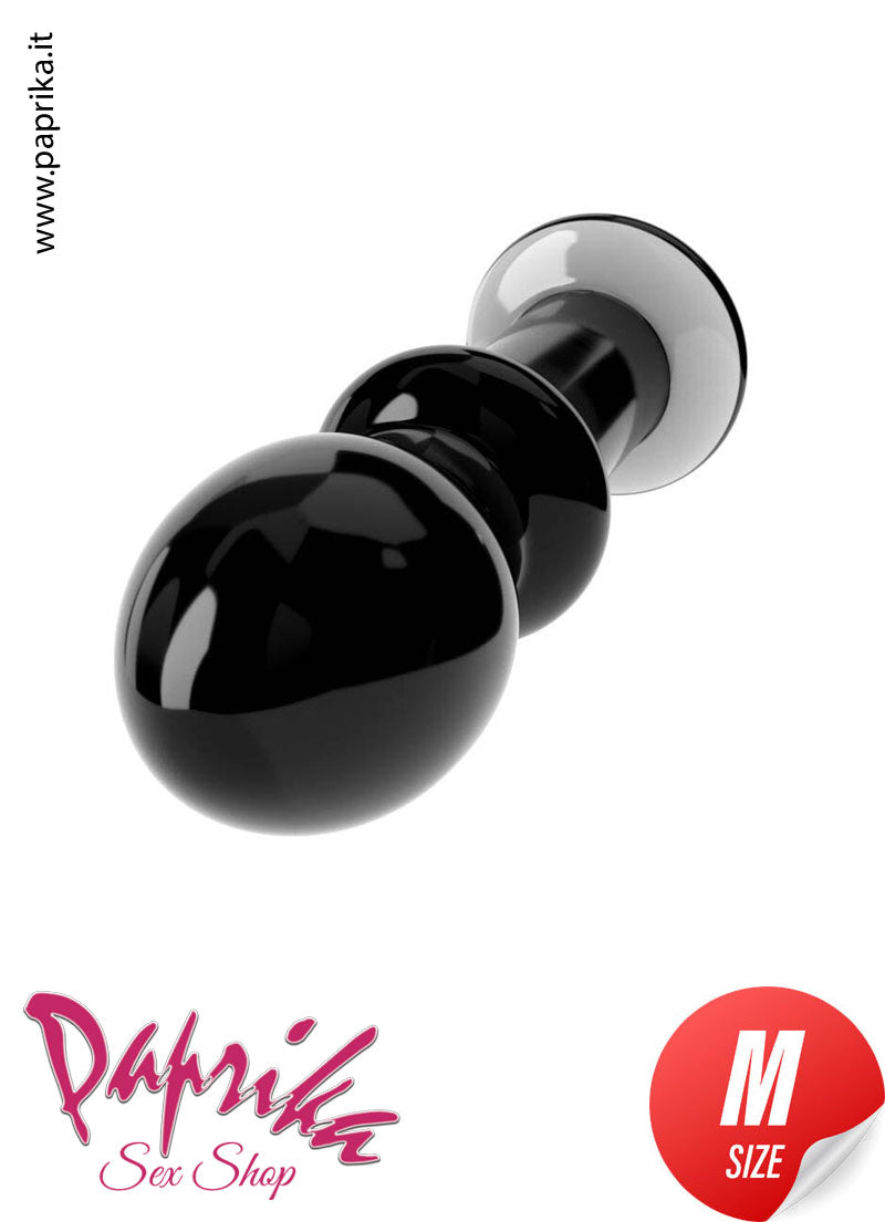 Dildo Anale Sagomato Punta Larga Unisex 11 cm Ø 35 Vetro Infrangibile
