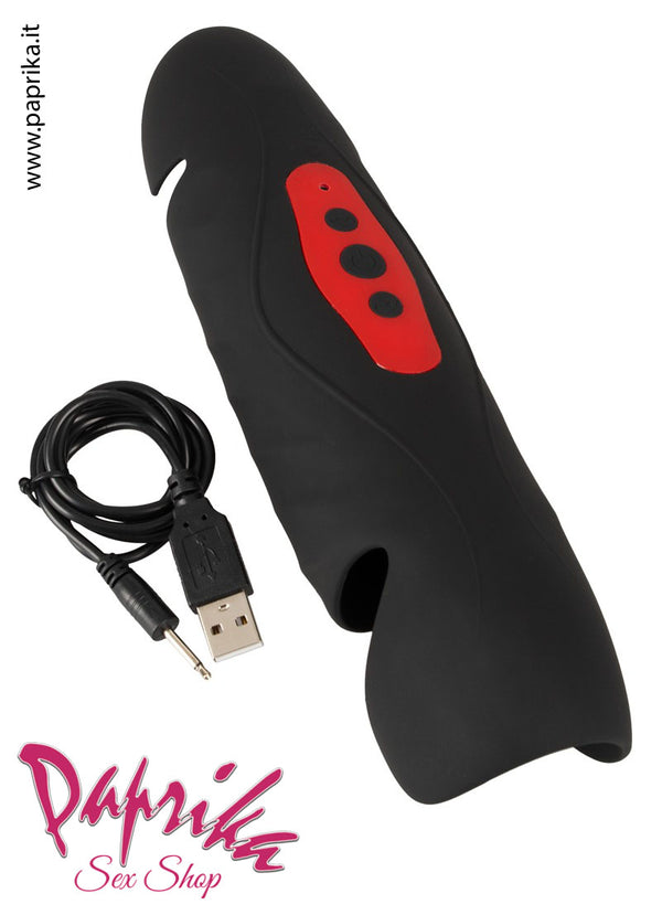 Masturbatore Maschile Vibrante Stimolazione Pene Glande Testicoli