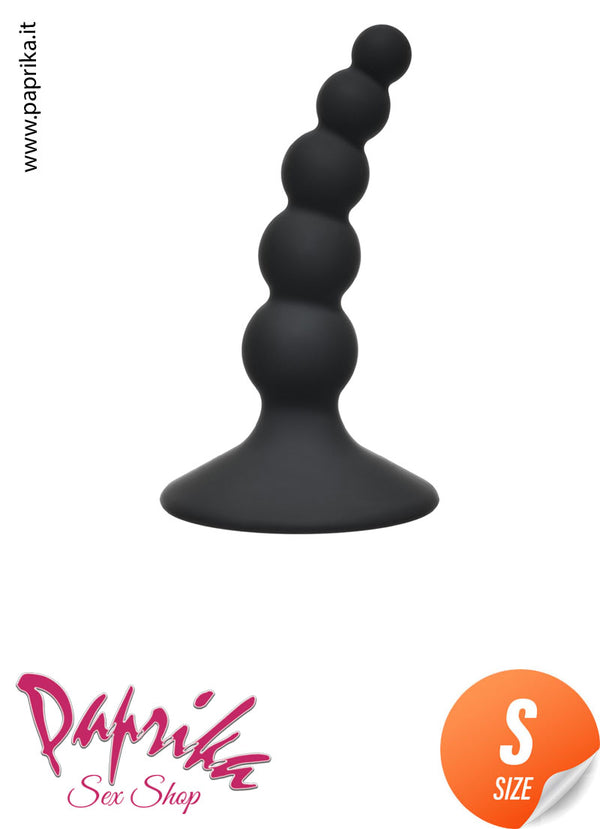 Palline Anali Unisex Silicone 9 cm 5 Sfere Ø da 12 a 24 mm Ventosa