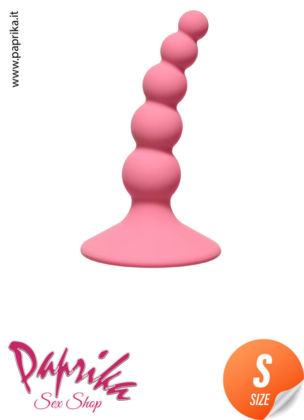Palline Anali Unisex Silicone 9 cm 5 Sfere Ø da 12 a 24 mm Ventosa