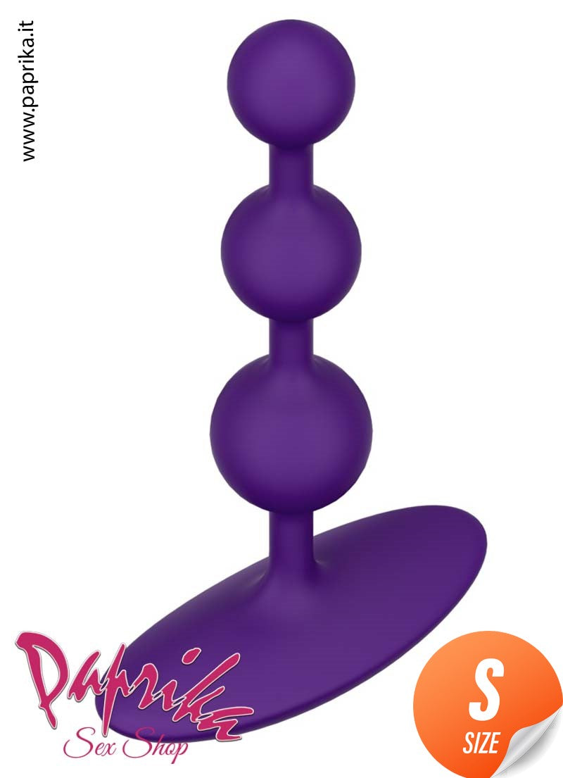 Palline Anali Piccole 12 cm 3 Sfere Crescendo Ø 26 Base Curva