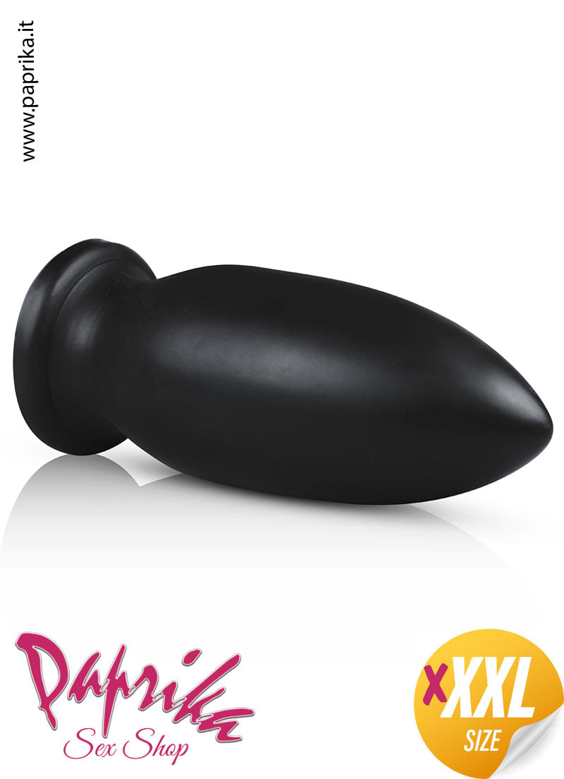 Plug Anale XXXXL Ø 95 Lungo 25 cm Unisex Pvc Morbido Ventosa
