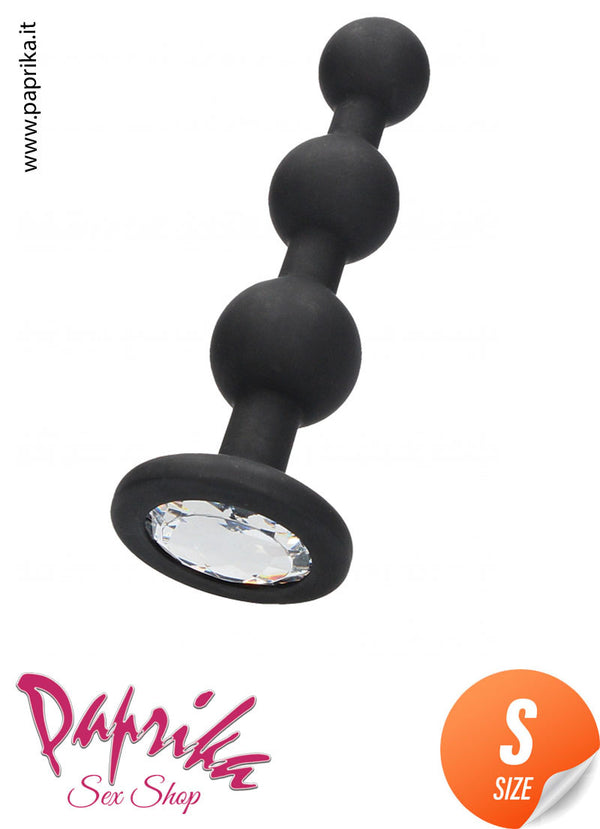 Palline Anale Gioiello Small 10 cm Ø 20-23-26 Silicone Non Vibrante