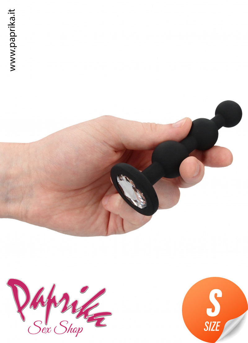 Palline Anale Gioiello Small 10 cm Ø 20-23-26 Silicone Non Vibrante