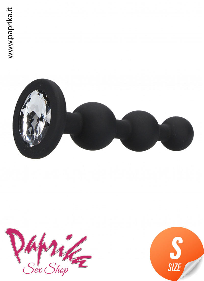Palline Anale Gioiello Small 10 cm Ø 20-23-26 Silicone Non Vibrante