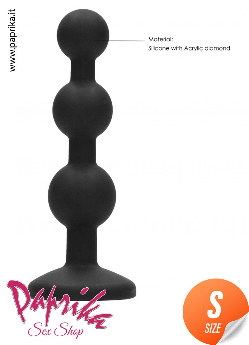 Palline Anale Gioiello Small 10 cm Ø 20-23-26 Silicone Non Vibrante
